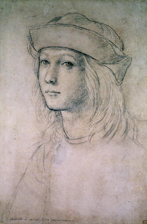 Raphael's Self Portrait Sketch